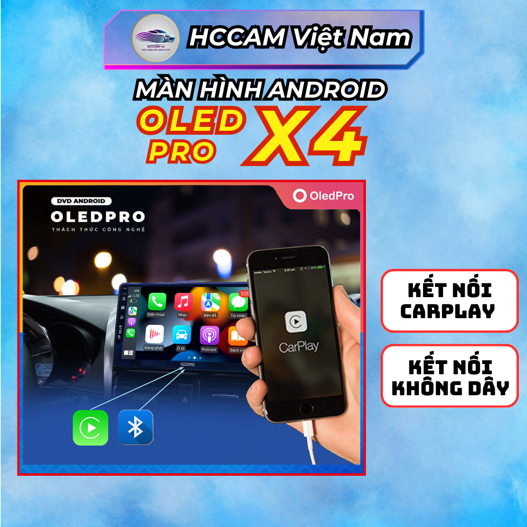 Màn Hình Android OLED Pro X4 – Màn Hình QLED Sắc Nét, Đa Nhiệm Mượt Mà, Tích Hợp Công Nghệ 5G, Apple CarPlay Không Dây, Hỗ Trợ Ba Loại Bản Đồ và Giải Trí Đa Phương Tiện 8
